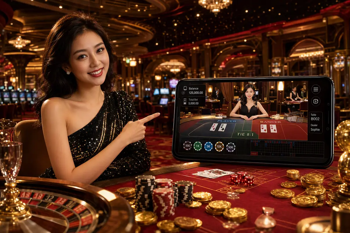 seri33 Casino meja live dealer baccarat